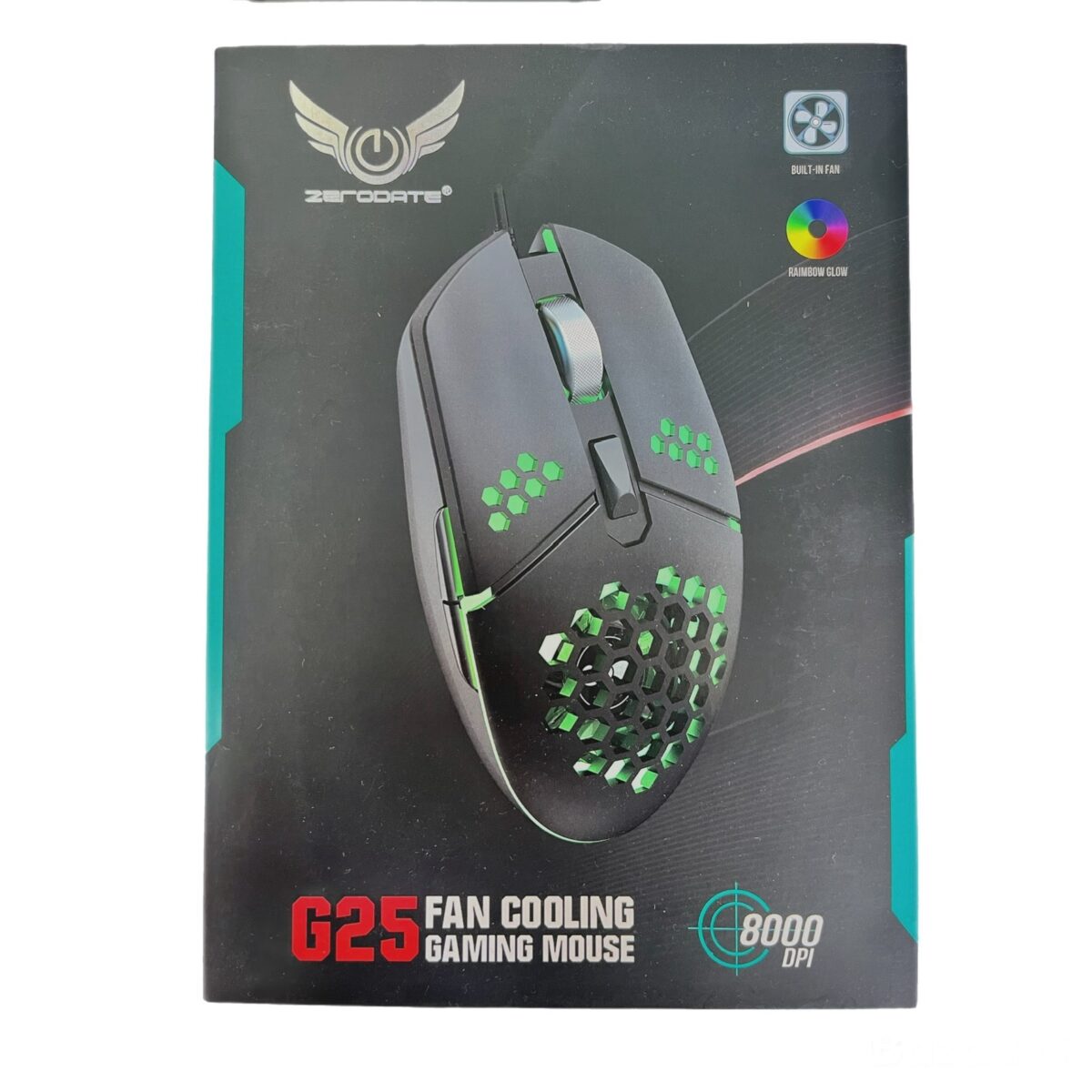 Mysz Zerodate G25 Fan Cooling Gaming Mouse