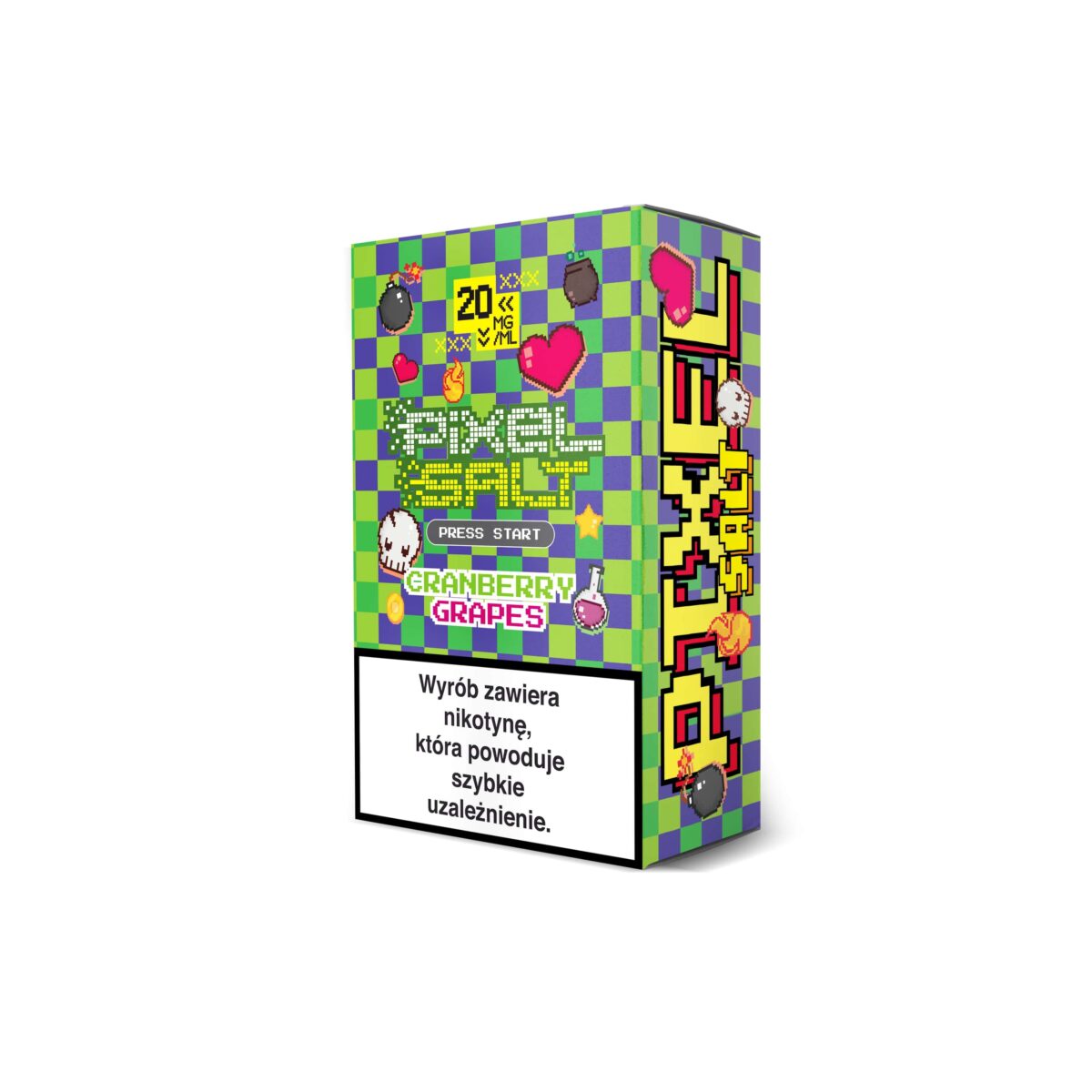Liquid Pixel Salt 10ml 20mg Cranberry Grapes