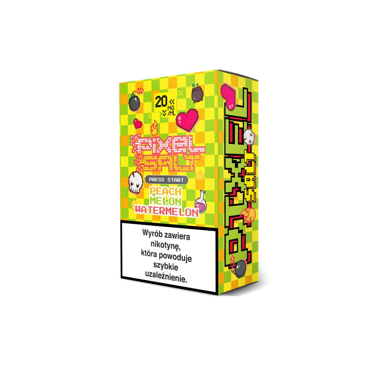 Liquid Pixel Salt 10ml 20mg Peach Melon Watermelon